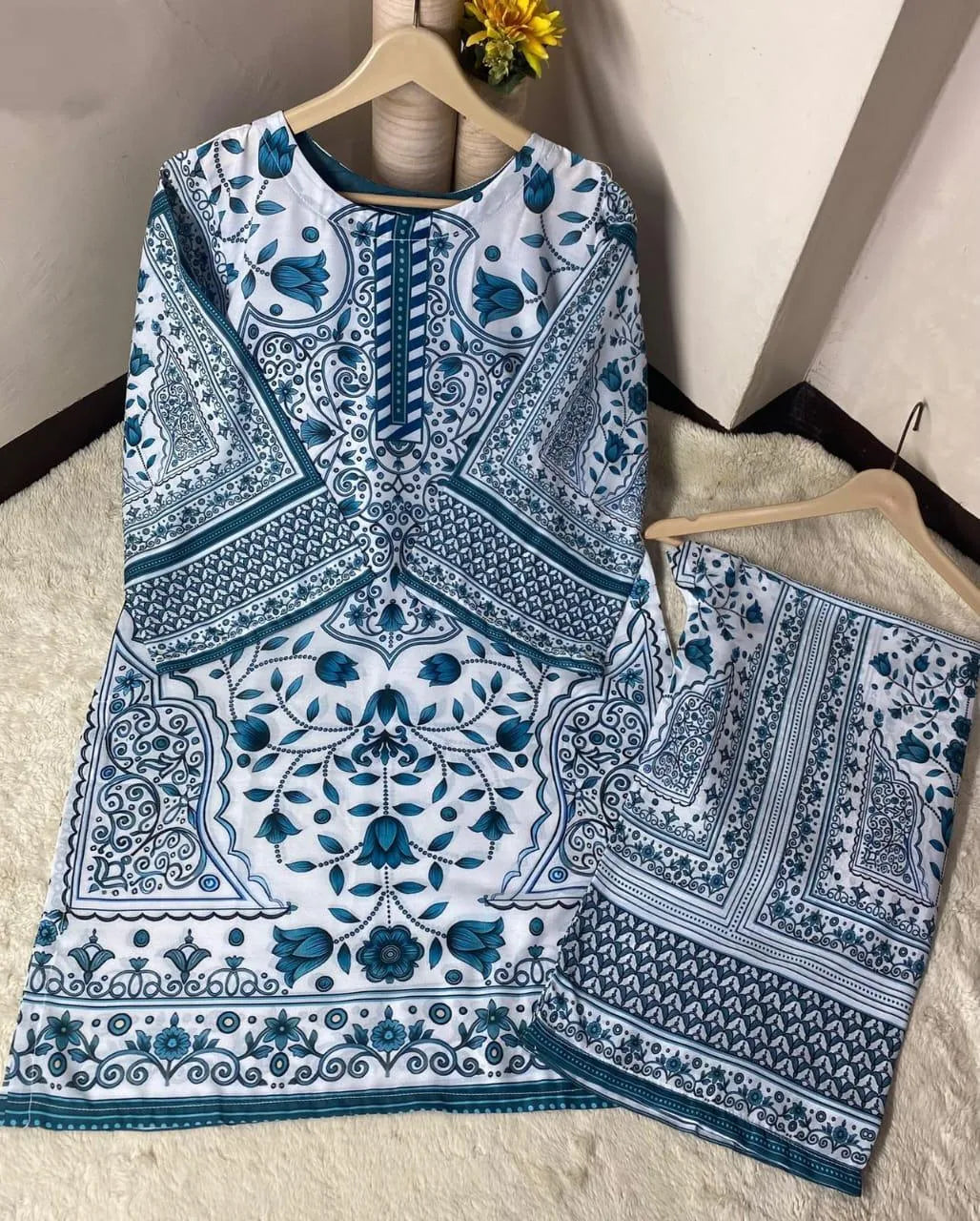 Women's Stitched Swiss Lawn Digital Print Co-Ord Set